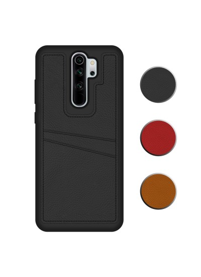 FitCase Xiaomi Redmi Note 8 Pro Kılıf Proda Deri Çift Kartlık Cepli Kapak