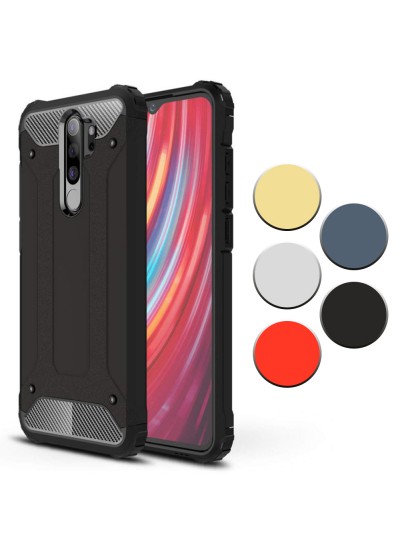 FitCase Xiaomi Redmi Note 8 Pro Zırh Tank Tam Koruma Arka Kapak