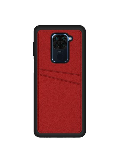 FitCase Xiaomi Redmi Note 9 Kılıf Proda Deri Çift Kartlık Cepli Kapak