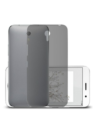 General Mobile Discovery One 4G Kılıf Soft Silikon Şeffaf-Siyah Arka Kapak