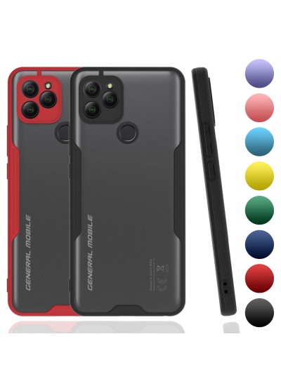 General Mobile GM 21 Kılıf Platin Matte Silikon Arka Kapak
