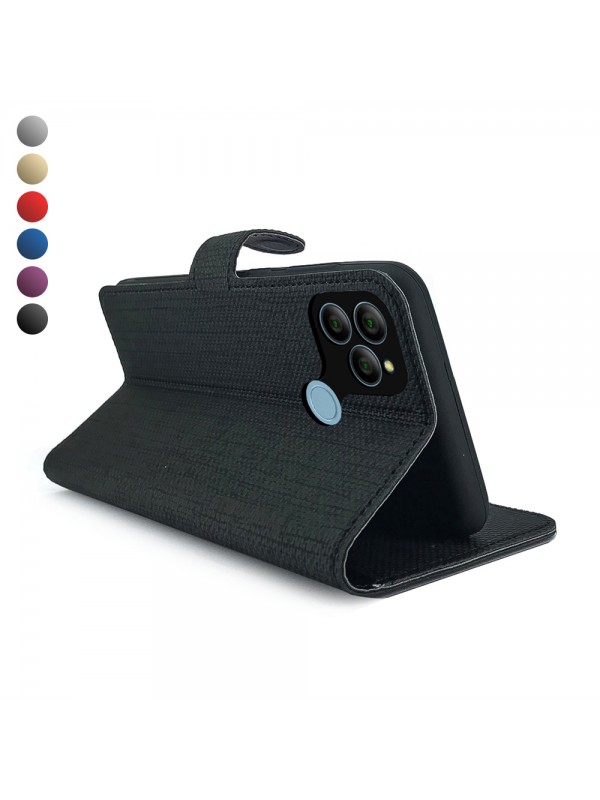 General Mobile GM 22 Kılıf FitCase Fabric Kapaklı Cüzdanlı…
