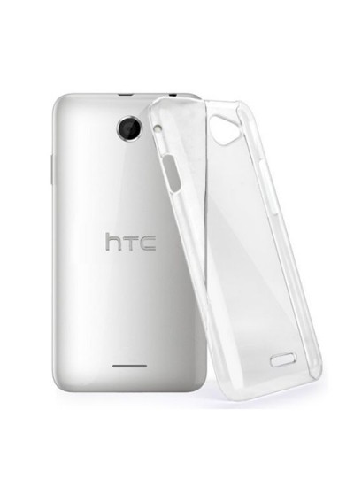 HTC Desire 516 Kılıf Soft Silikon Şeffaf Arka Kapak