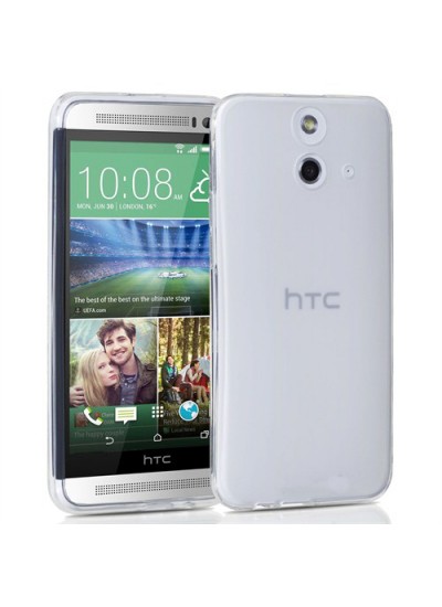 HTC One E8 Kılıf Soft Silikon Şeffaf Arka Kapak