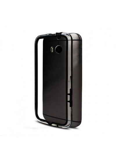 HTC One M8 Bumper Çerçeve Kılıf Siyah