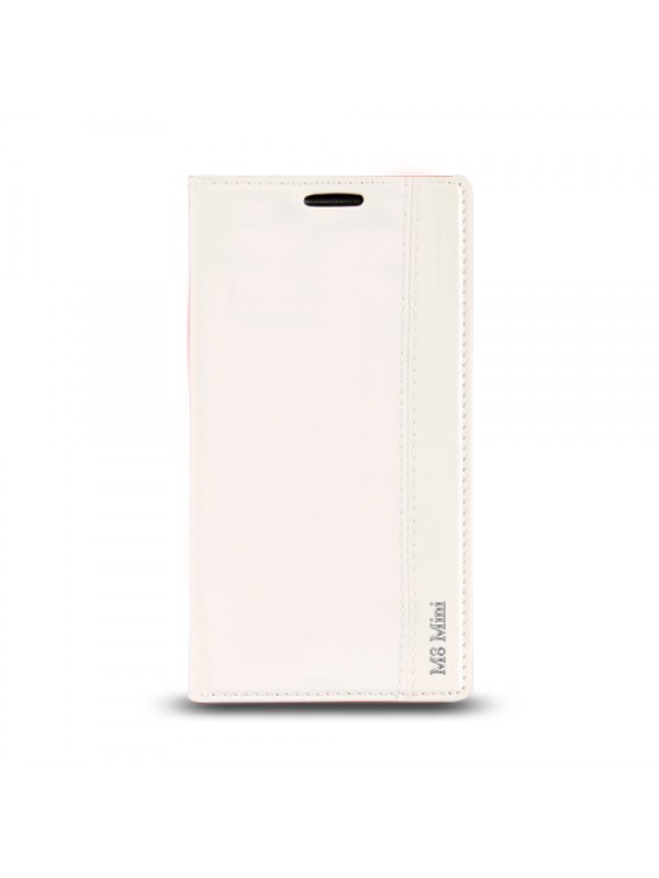 HTC One M8 Mini Dikişli ve Gizli Mıknatıslı Magnum Kılıf Beyaz…