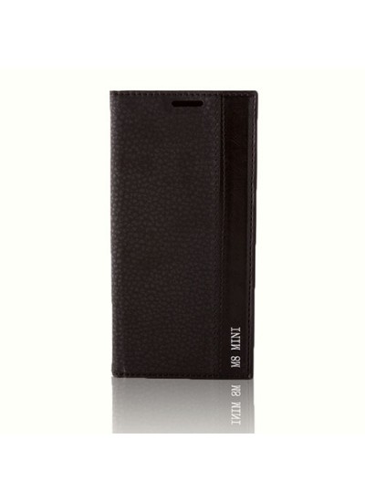 HTC One M8 Mini Dikişli ve Gizli Mıknatıslı Magnum Kılıf Siyah