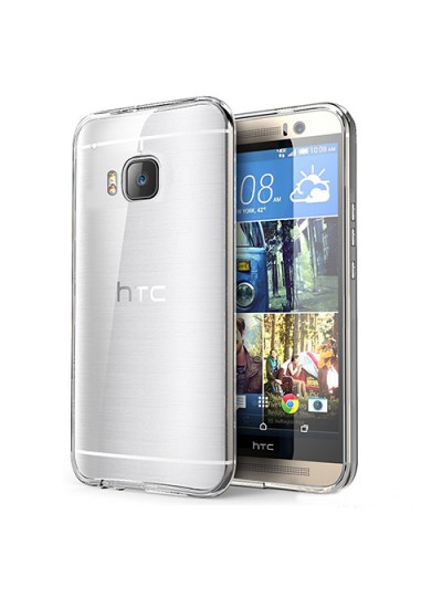 HTC One M9 Kılıf Soft Silikon Şeffaf Arka Kapak