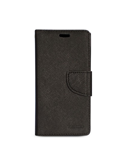Huawei Ascend G700 Cüzdanlı ve Standlı Mercury Kılıf Siyah
