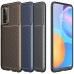 Huawei P Smart 2021 Kılıf Focus Carbon Desen Silikon Arka Kapak