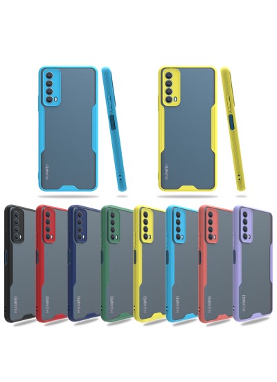 Huawei P Smart 2021 Kılıf Platin Matte Silikon Arka Kapak