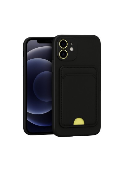 iPhone 11 Cardy Soft Kartlık Cepli Silikon Kapak