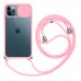 iPhone 11 Pro Kılıf Palm Kamera Korumalı İpli Boyun Askılı Silikon