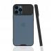 iPhone 12 / 12 Pro Kılıf Kamera Koruma Kapaklı Platin Matte Silikon Arka Kapak