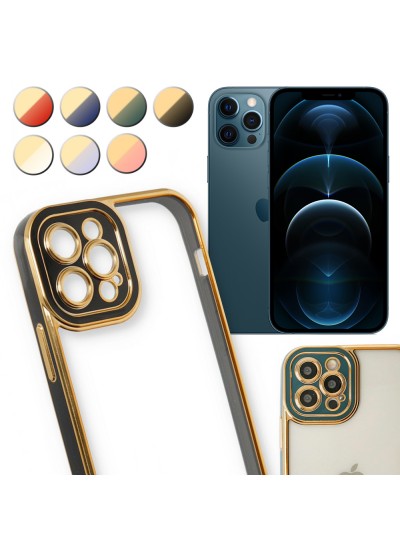 iPhone 12 Pro Max Kılıf Lazer Lens Kamera Çerçeveli Kapak