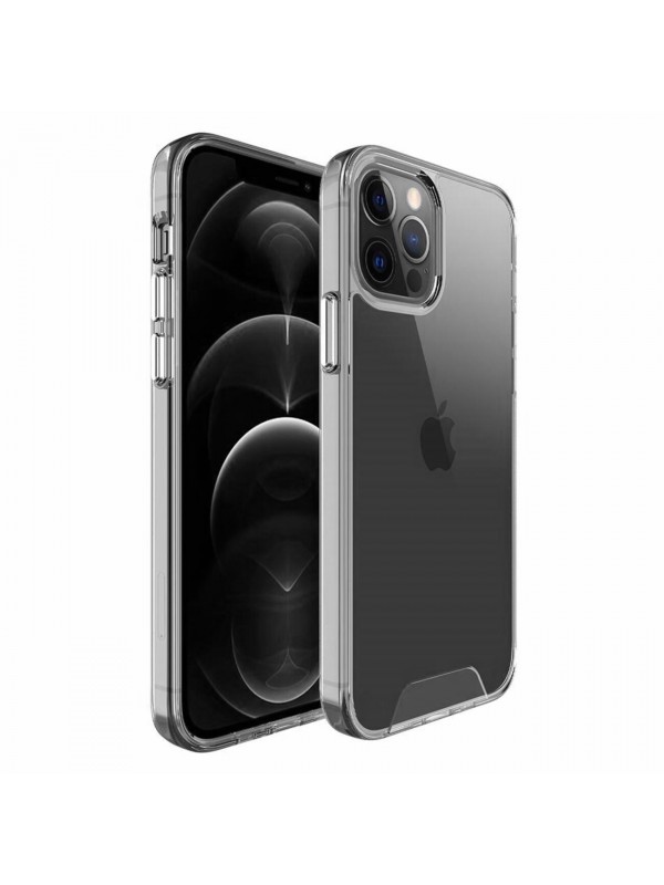 iPhone 12 Pro Max Kılıf Space Seri Lux Silikon Şeffaf Kapak…