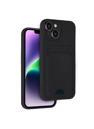 iPhone 13 / iPhone 14 Cardy Soft Kartlık Cepli Silikon Kapak