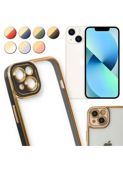 iPhone 13 Kılıf Lazer Lens Kamera Çerçeveli Kapak