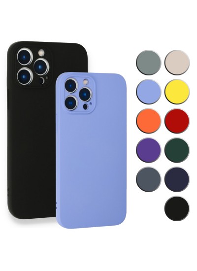 iPhone 13 Pro Max Kılıf Kamera Korumalı Lansman Silikon Kapak