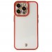 iPhone 14 Pro Kılıf Lazer Lens Kamera Çerçeveli Kapak