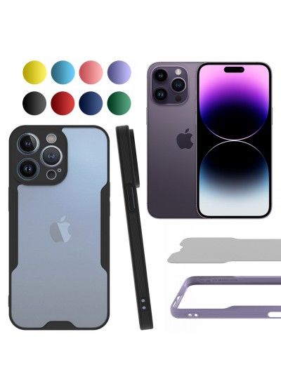 iPhone 14 Pro Kılıf Platin Matte Silikon Arka Kapak