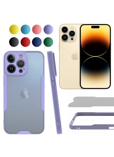iPhone 14 Pro Max Kılıf Platin Matte Silikon Arka Kapak