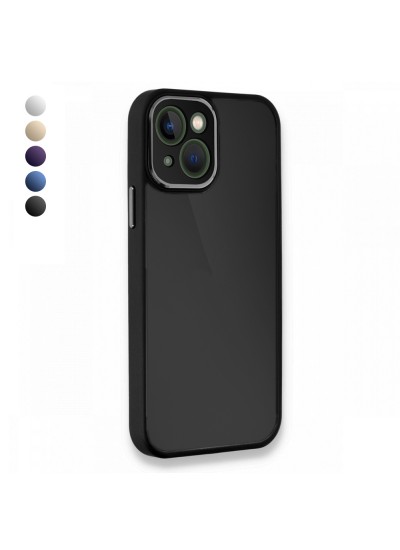 iPhone 15 Kılıf Freya Lazer Lens Kamera Çerçeveli Silikon Kapak