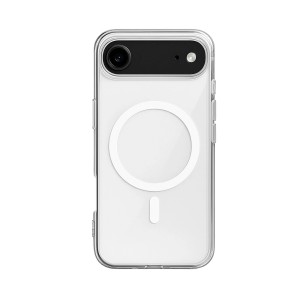 iPhone 17 Air Kılıf Magsafe Özellikli Şeffaf Silikon Kapak