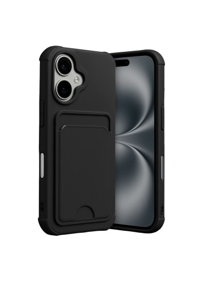 iPhone 17 Cardy Soft Kartlık Cepli Silikon Kapak