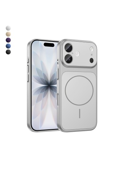 iPhone 17 Kılıf (17 Pro Max Görünümlü) Magsafe Özellikli AG Glass Çevirici Sert Kapak