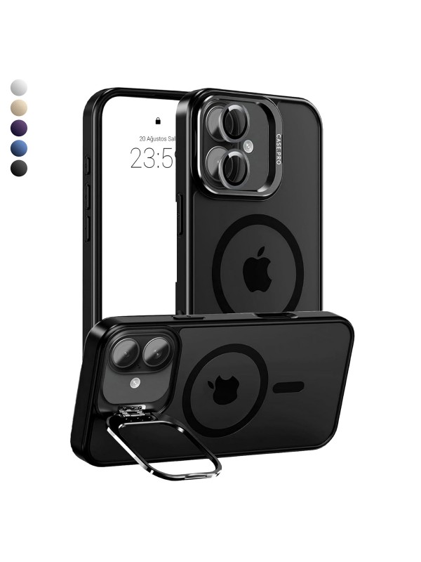 iPhone 17 Kılıf Armor Seri Magsafe Uyumlu Stand Özellikli Kamera Lensli…