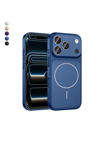 iPhone 17 Pro Kılıf (17 Pro Max Görünümlü) Magsafe Özellikli AG Glass Çevirici Sert Kapak