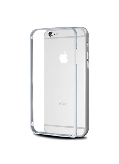 iPhone 6 4,7 inç Metal Bumper Çerçeve Kılıf Gri