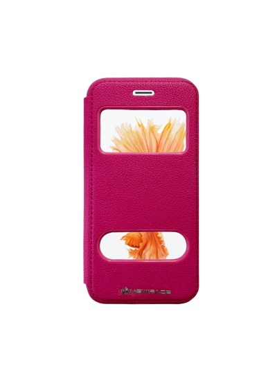 iPhone 6 / 6s Gizli Mıknatıslı ve Cüzdanlı Kılıf Pembe