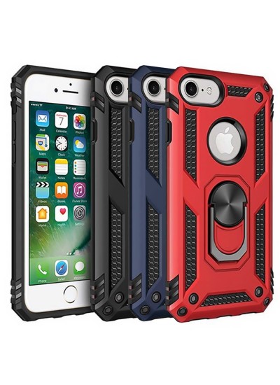 iPhone 6 / 6s Kılıf Panzer Ring Tam Koruma Arka Kapak