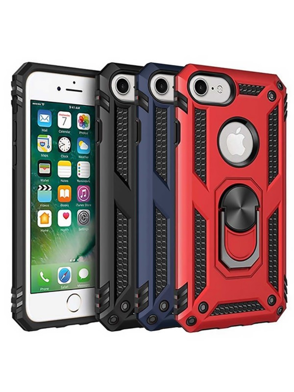iPhone 6 / 6s Kılıf Panzer Ring Tam Koruma Arka Kapak…