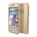 iPhone 6-6s Plus 360 Derece Slim Premium Simli  Silikon Kılıf Gold
