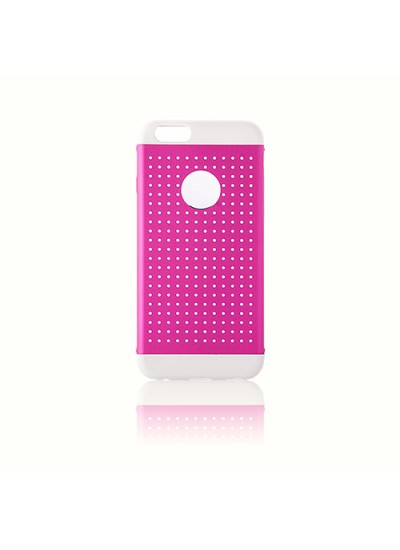 iPhone 6 Metal Delikli Arka Kapak Pembe