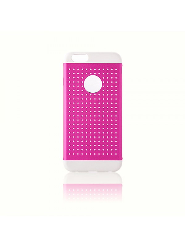 iPhone 6 Metal Delikli Arka Kapak Pembe…
