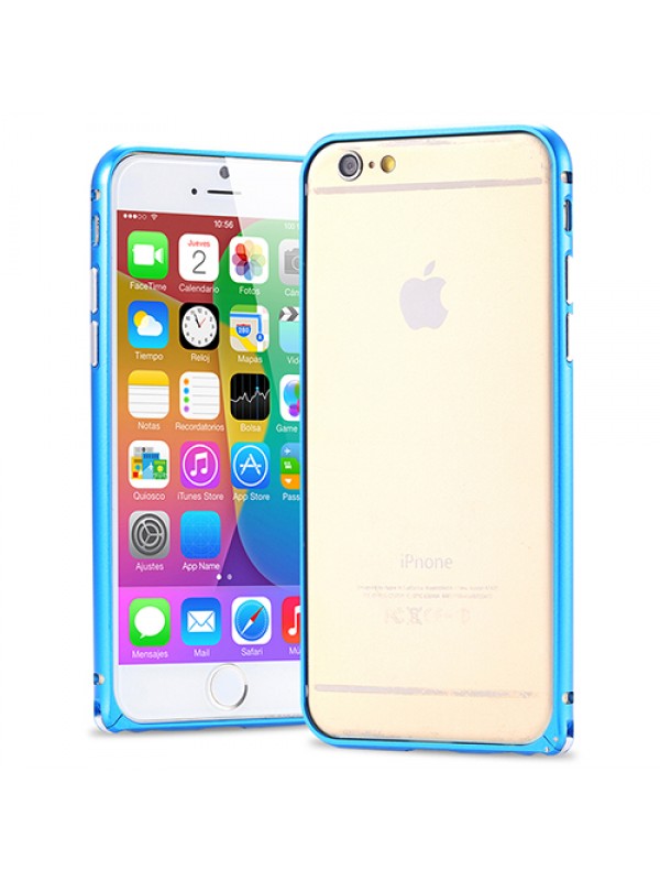 iPhone 6 Plus 5,5 inç Metal Bumper Çerçeve Kılıf Mavi…