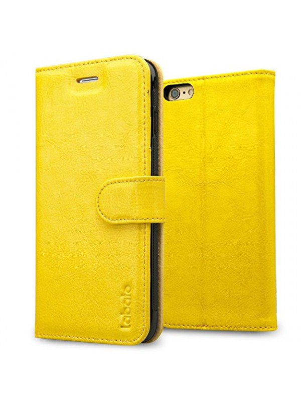 iPhone 6 Plus 5,5 inç Yan Kapaklı TPU Kılıf Sarı…