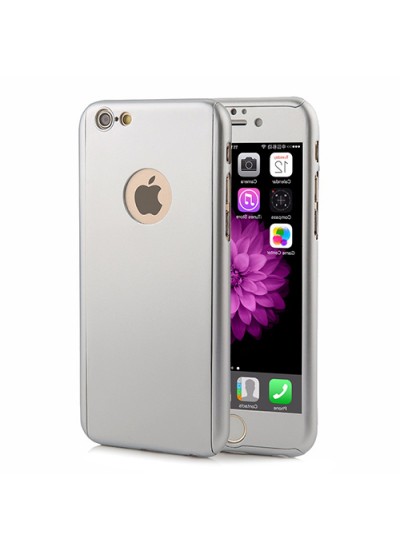 iPhone 7-8 360 Derece Koruma Arka Kapak Gri