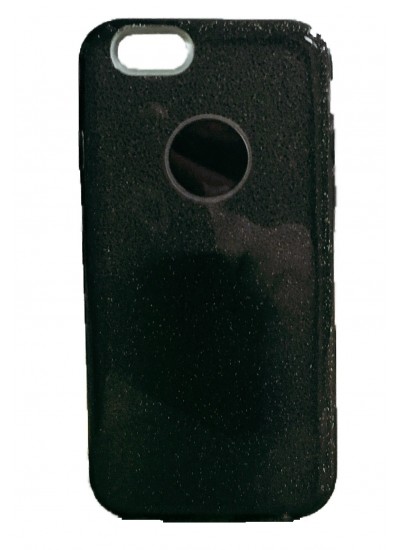 iPhone 7/8 3in1 Simli Silikon Arka Kapak Siyah