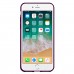 iPhone 7-8 Fırça Desen Silikon Arka Kapak Mor