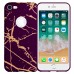 iPhone 7-8 Fırça Desen Silikon Arka Kapak Mor