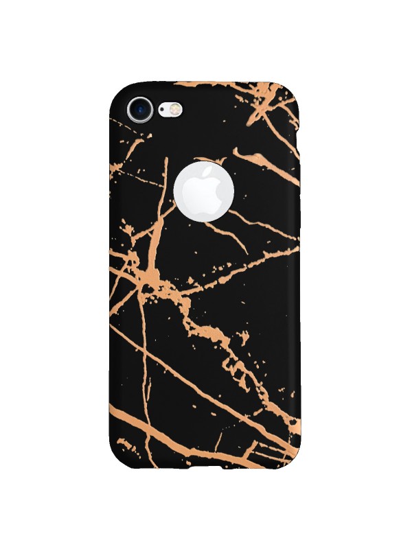 iPhone 7-8 Fırça Desen Silikon Arka Kapak Siyah…