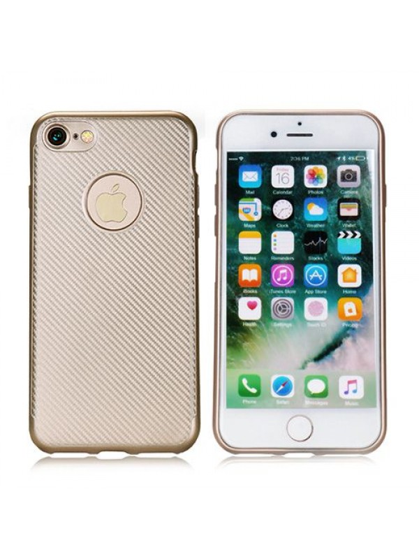 iPhone 7-8 Premium Striped Silikon Arka Kapak Gold&hellip;