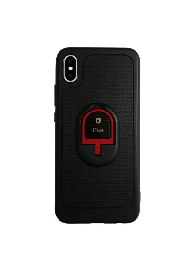 iPhone X/XS iFace Yüzük Tutuculu Arka Kapak Halka-Bordo