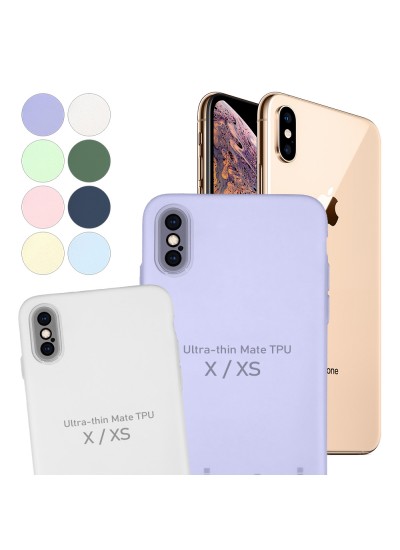 iPhone X / XS Kılıf Kamera Korumalı Mat Ultra İnce Kapak