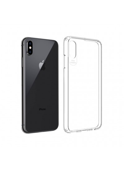 iPhone XS Max Kılıf Köşe Korumalı Şeffaf Silikon Kapak